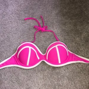 Hot pink push up bikini size small